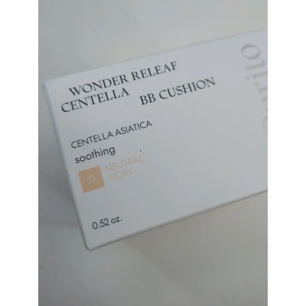 NIB NEUTRAL IVORY😍PURITO SEOUL Wonder Relief Centella BB Cushion Soothing 15g
